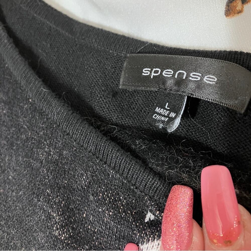 Mixed Leopard Houndstooth Patchwork Pattern Sweat… - image 3